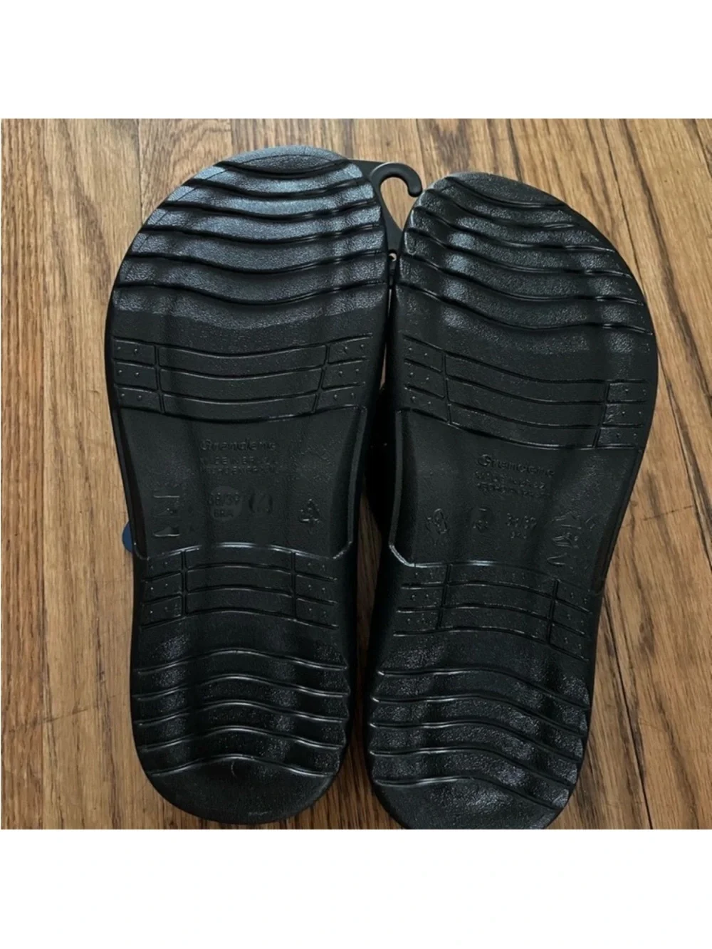 George Men’s Casual Weave Thong Sandal Size 7 Black NWT